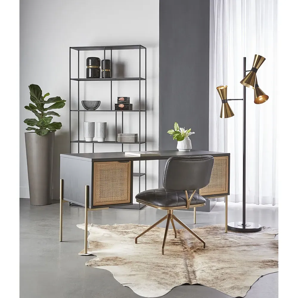 Cantrell 5 Tier Display Case - Matte Black, Iron