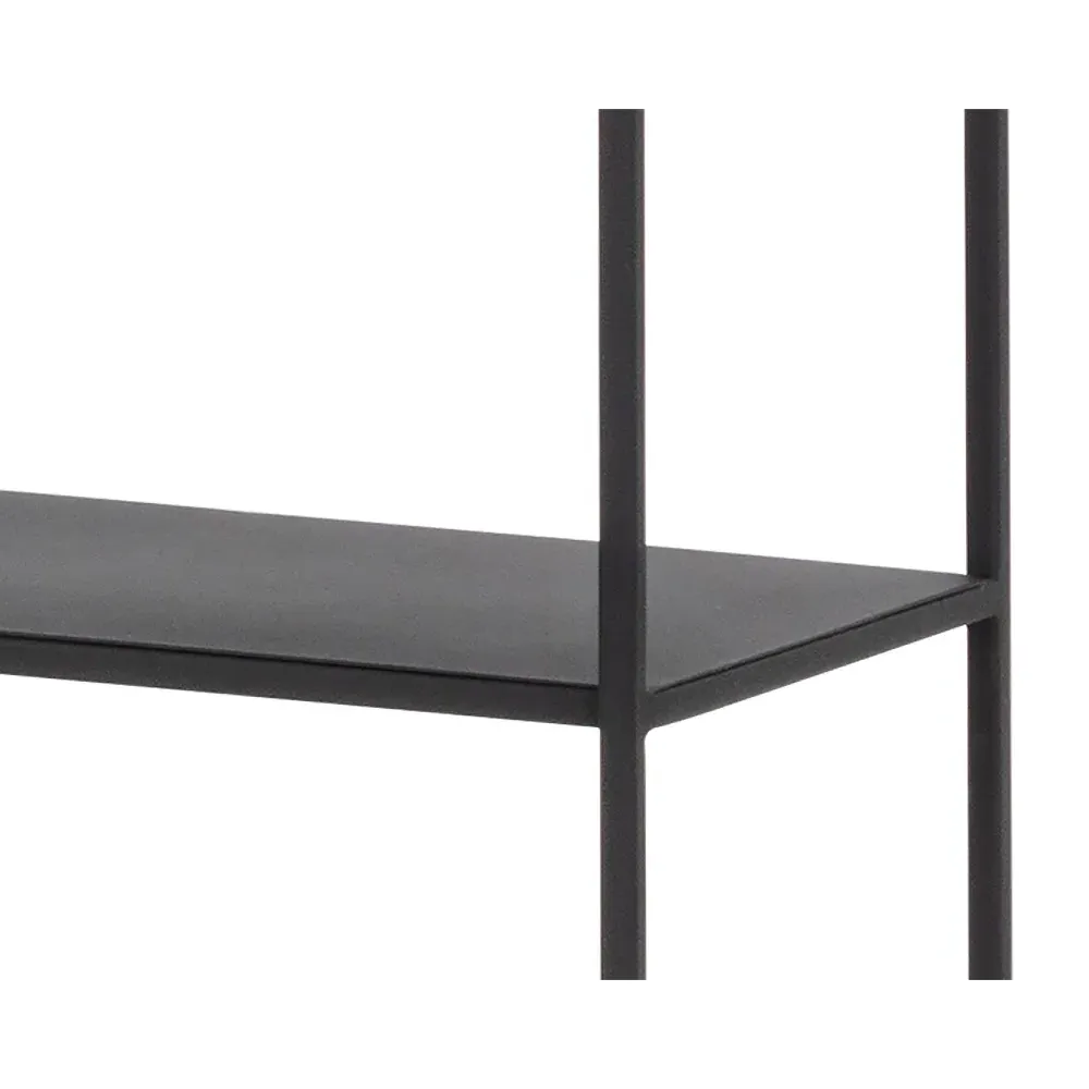 Cantrell 5 Tier Double Display Case - Matte Black, Iron