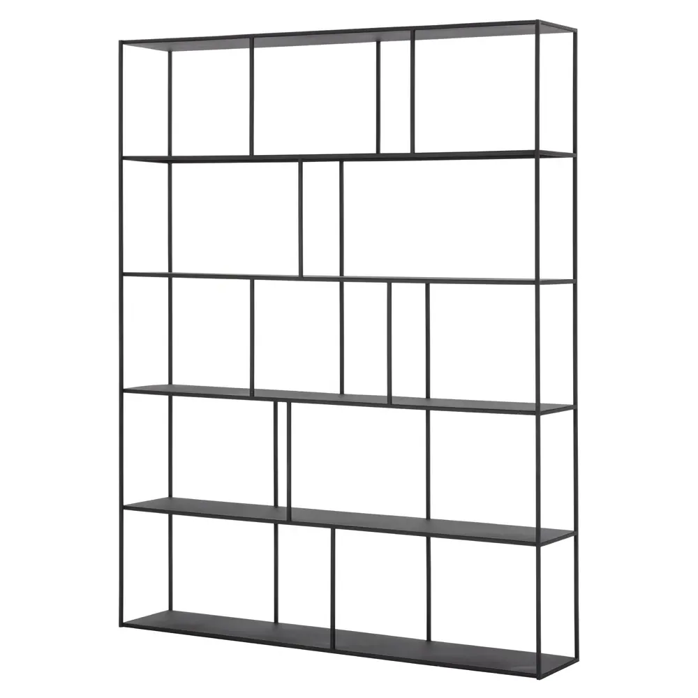 Cantrell 5 Tier Double Display Case - Matte Black, Iron