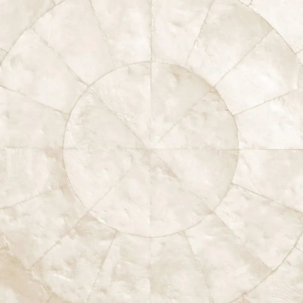 Capiz Round Shell Placemat Set of 4 - Ivory