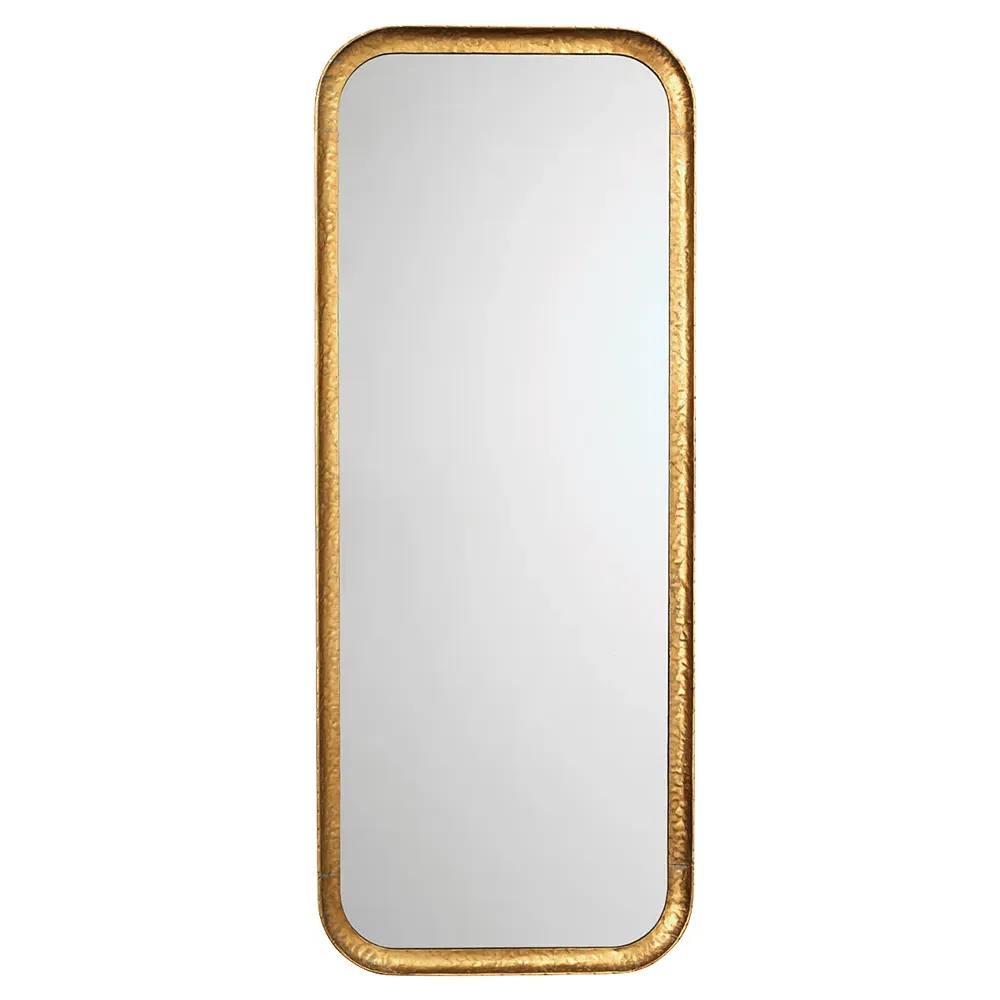 Capri Rectangular Wall Mirror - Gold Leaf, Iron