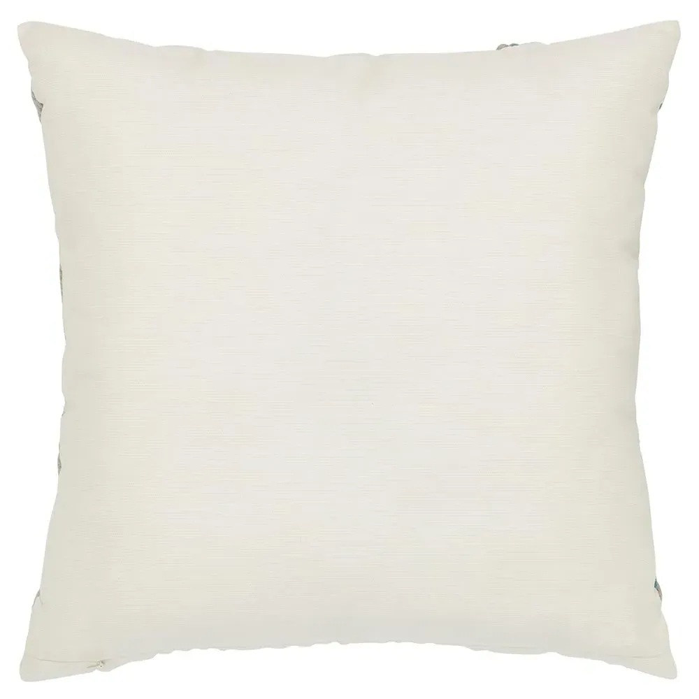 Cara Coastal Rope Throw Pillow - White, Sunbrella Acrylic