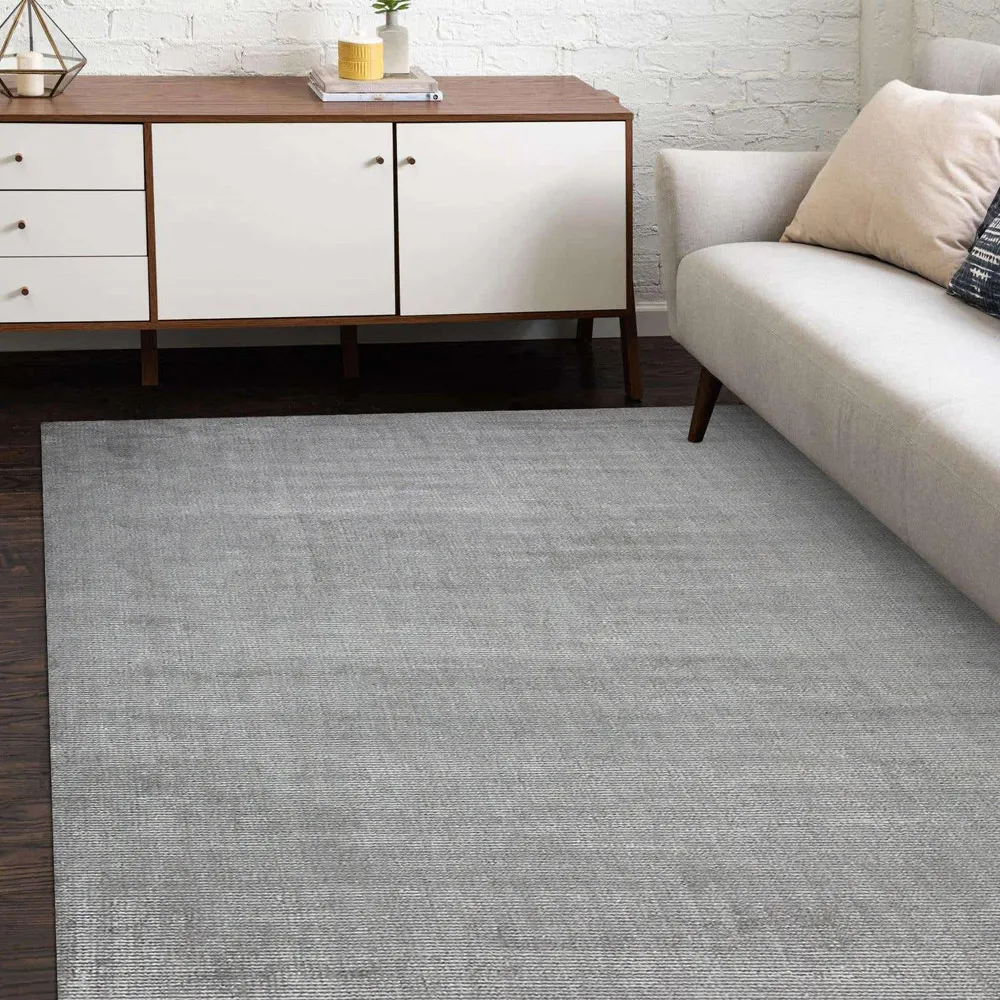 Cardi Solid Rug - Mist Grey