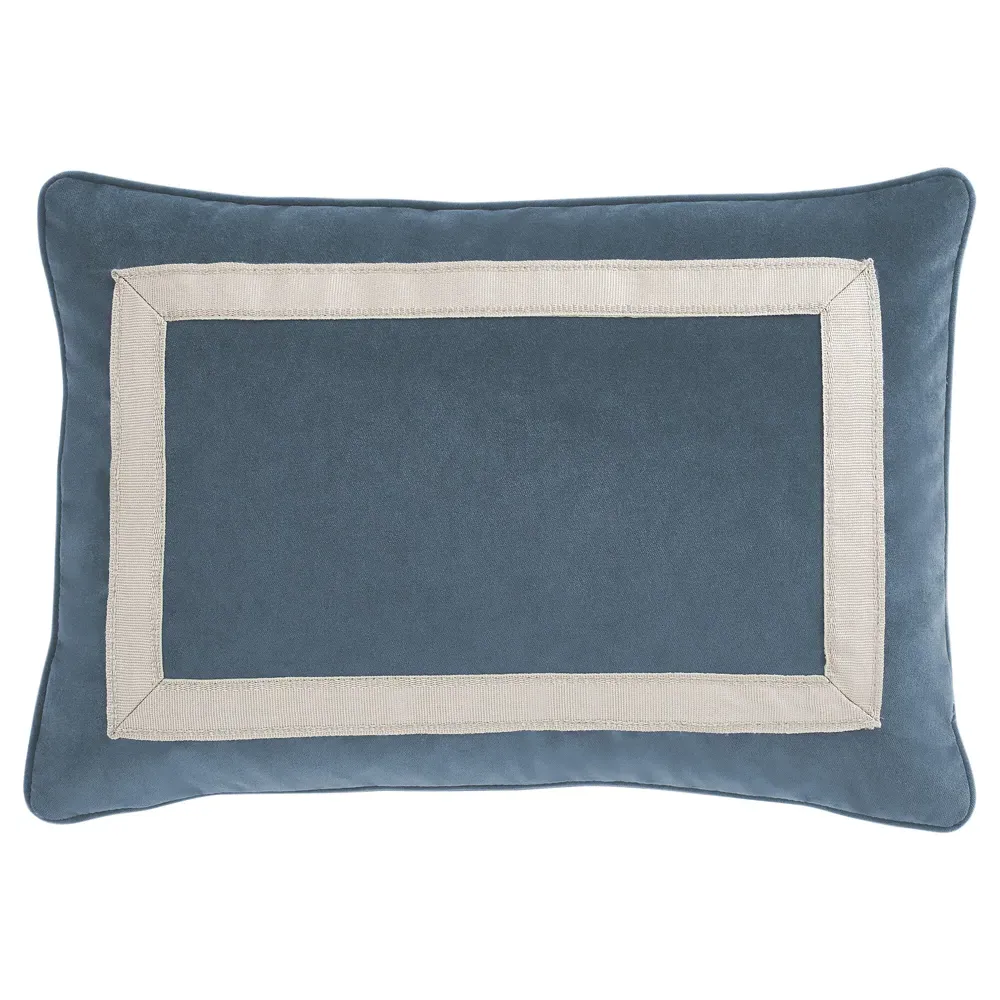 Carina Lumbar Pillow - Blue Dusk, Performance Velvet image