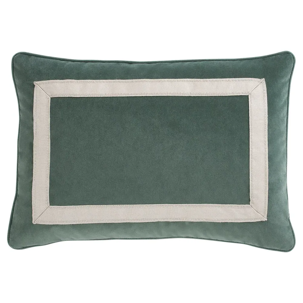 Carina Lumbar Pillow - Stone Pine, Performance Velvet