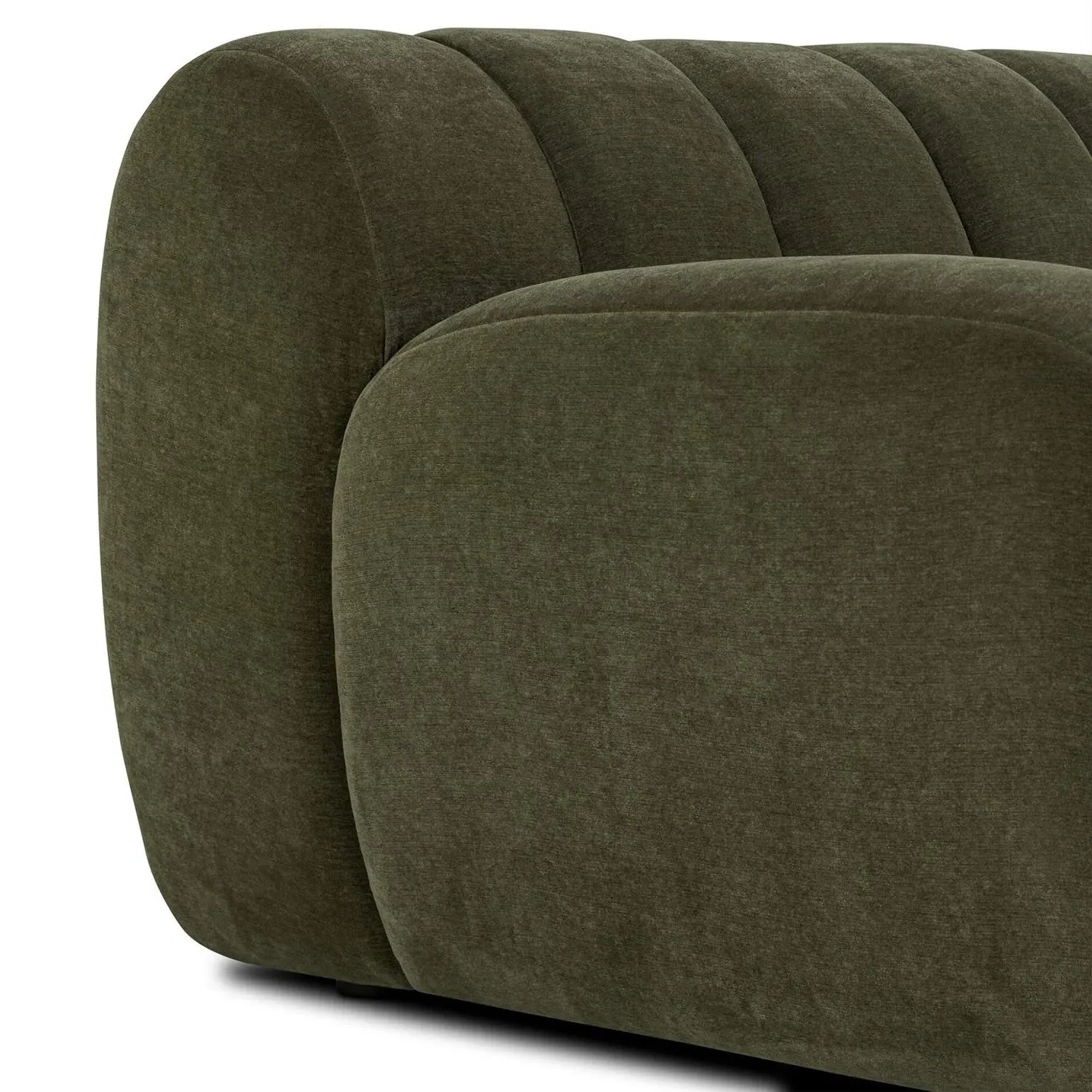 Carina Tufted Sofa - Olive, Velvet