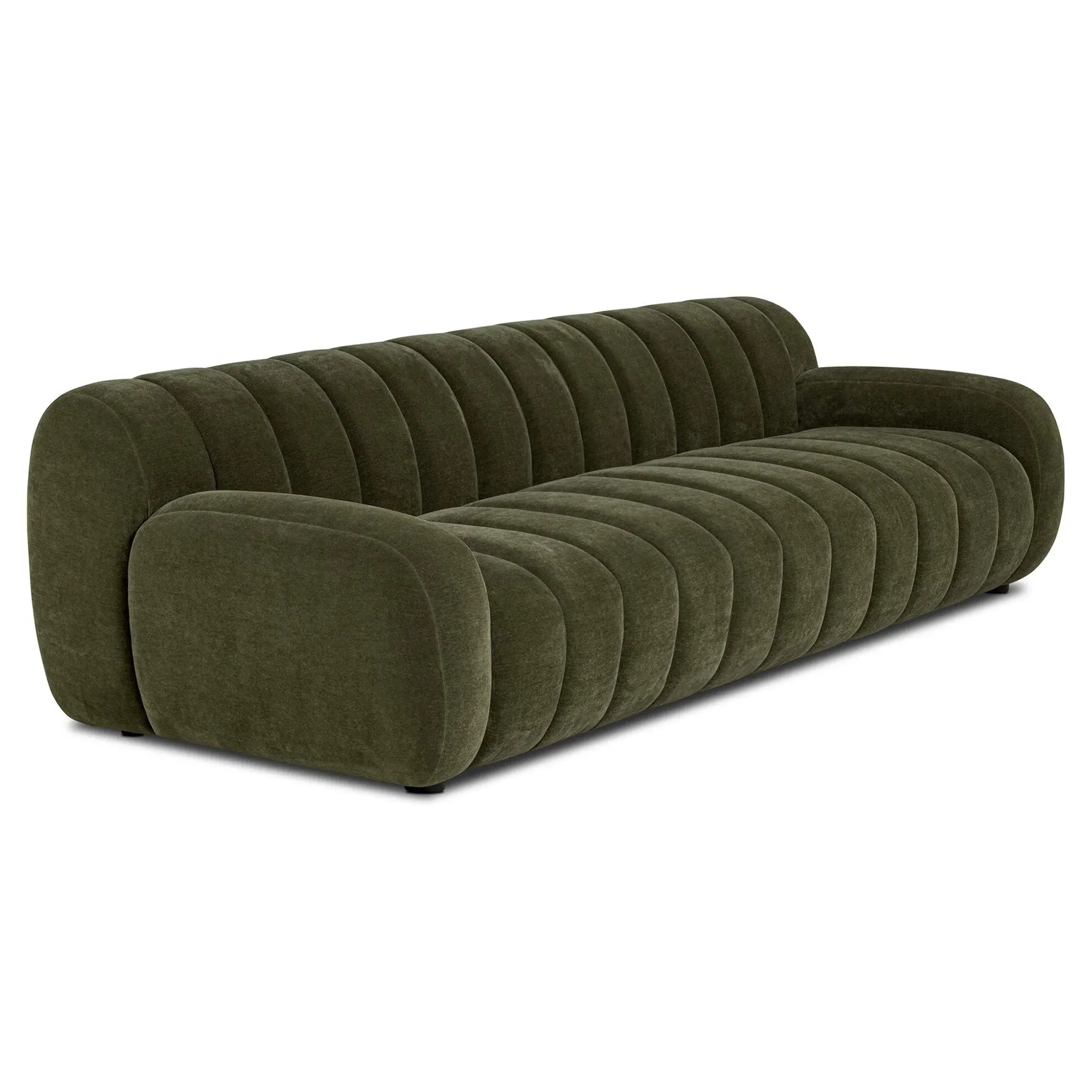 Carina Tufted Sofa - Olive, Velvet