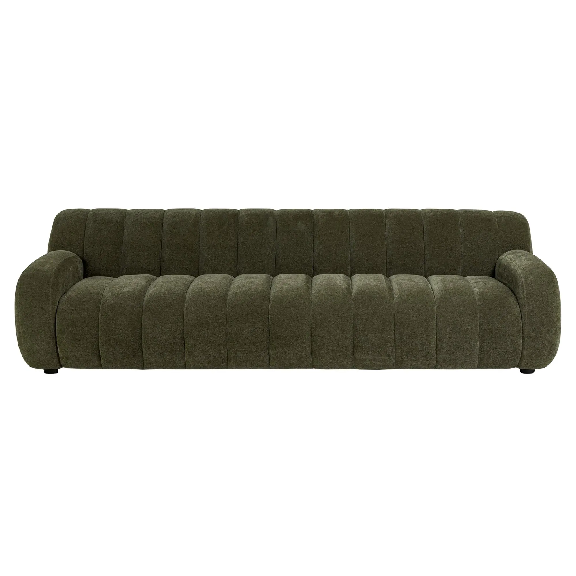 Carina Tufted Sofa - Olive, Velvet image