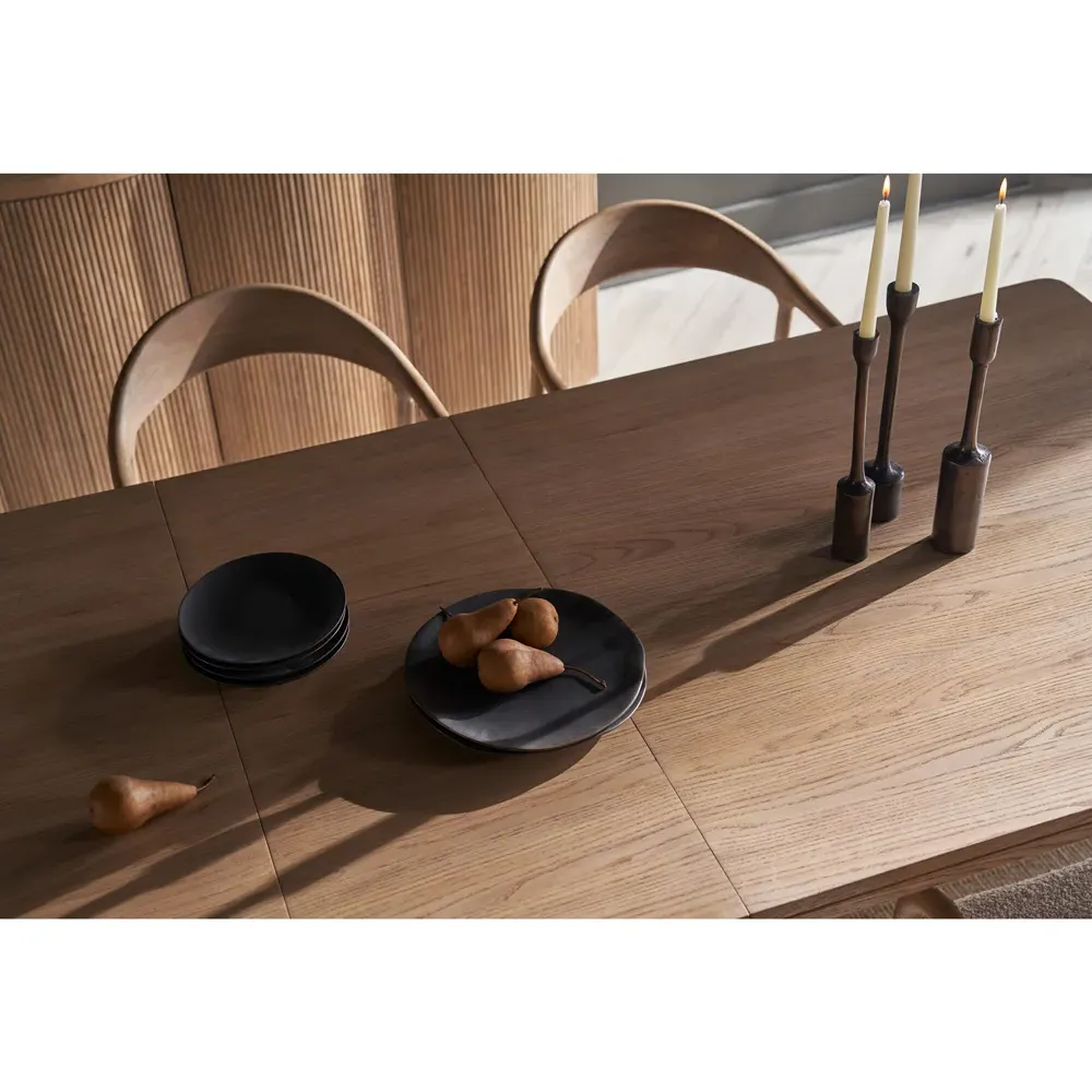 Carl Extendable Dining Table - Brown, Oak