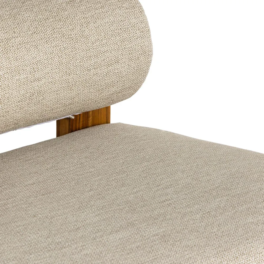 Carlo 60-Inch Outdoor Sofa - Beige, Teak