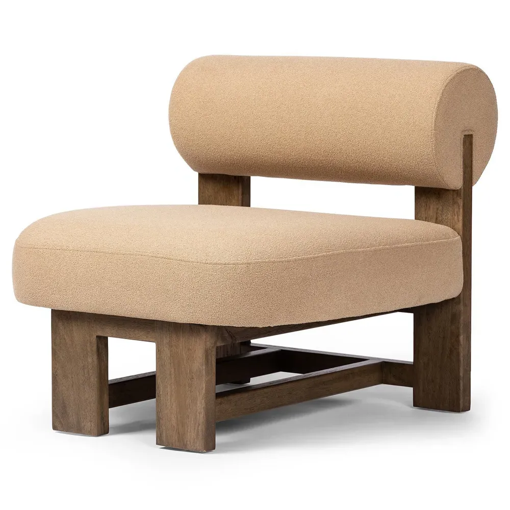 Carlo Occasional Chair - Brown, Ash Wood