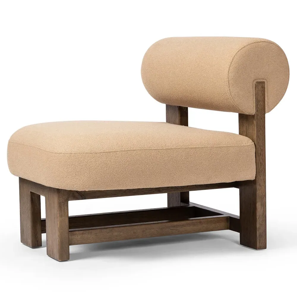 Carlo Occasional Chair - Brown, Ash Wood