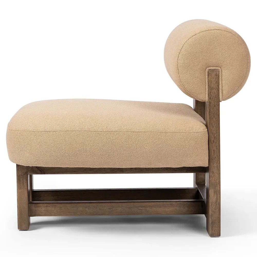 Carlo Occasional Chair - Brown, Ash Wood