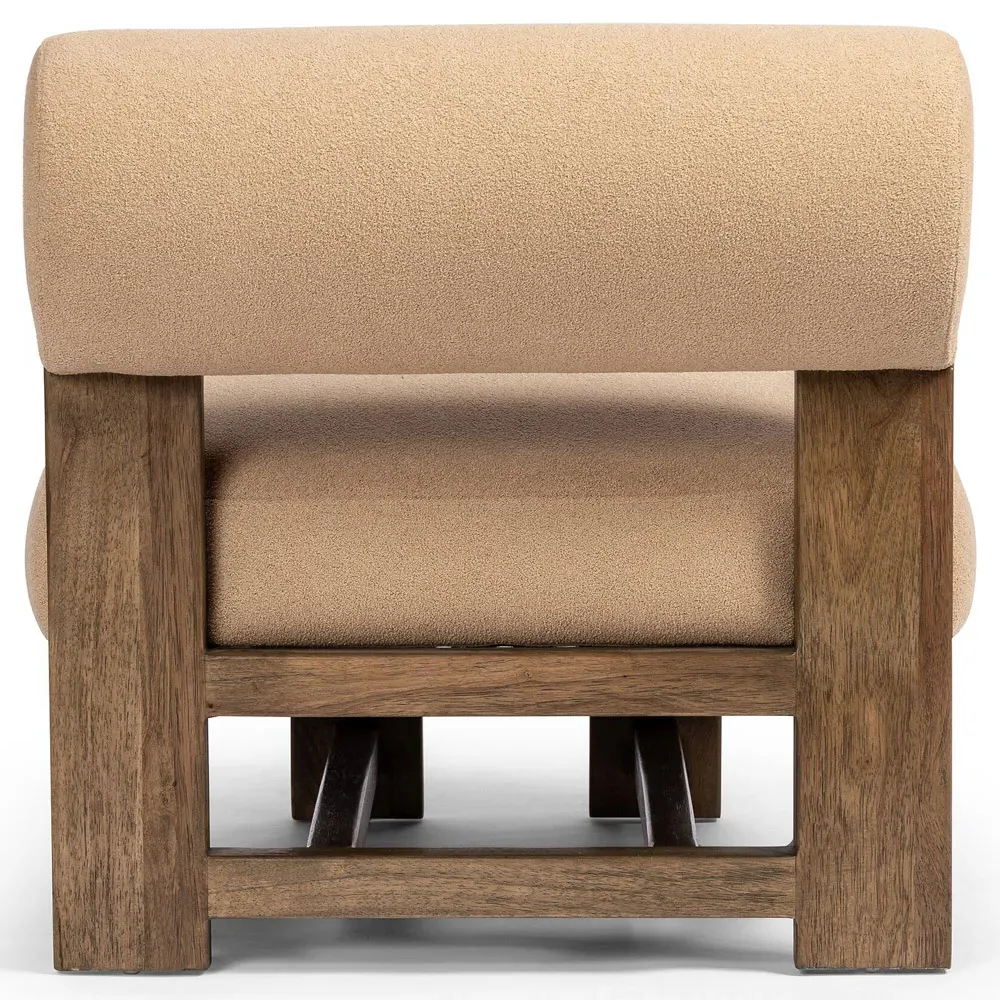 Carlo Occasional Chair - Brown, Ash Wood