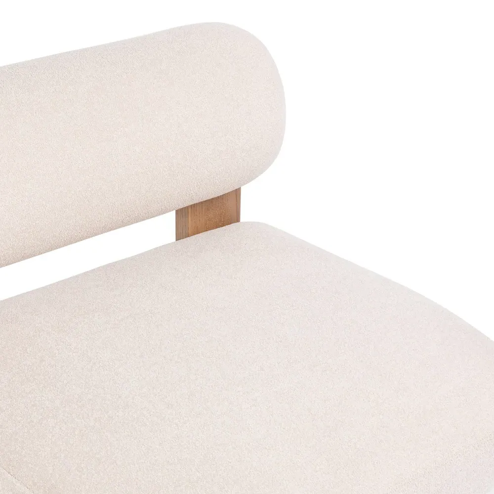 Carlo Occasional Chair - Cream, Ash Wood