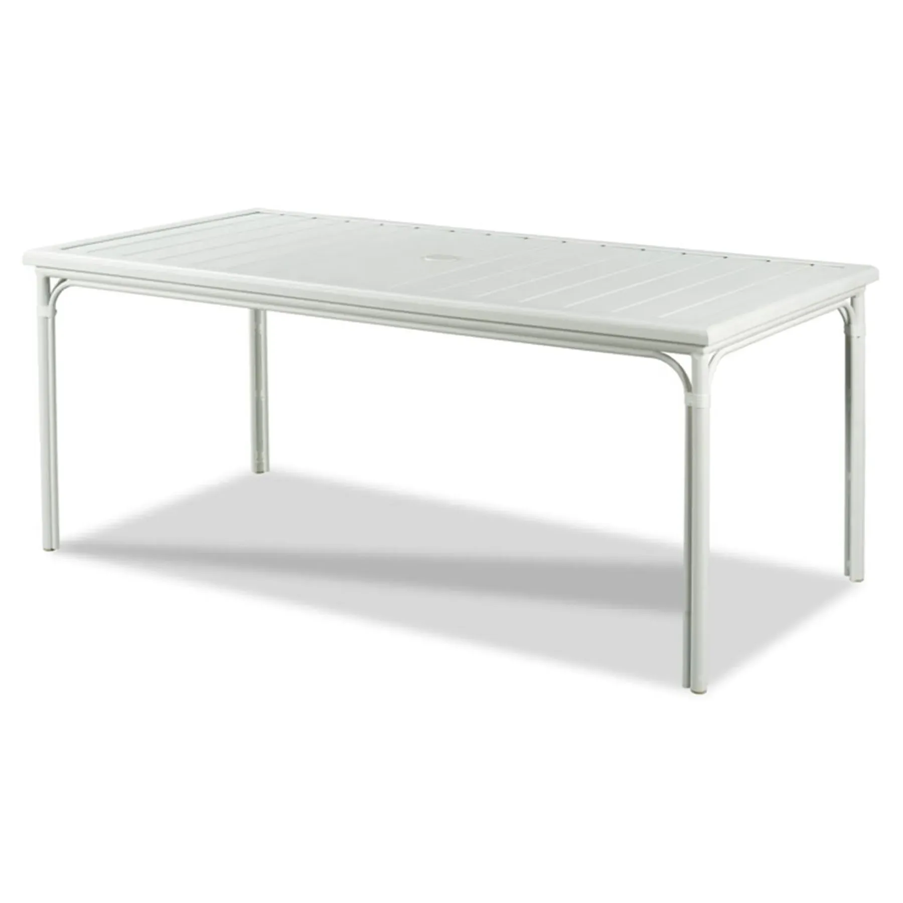 Carlyle Dining Table - White, Aluminum