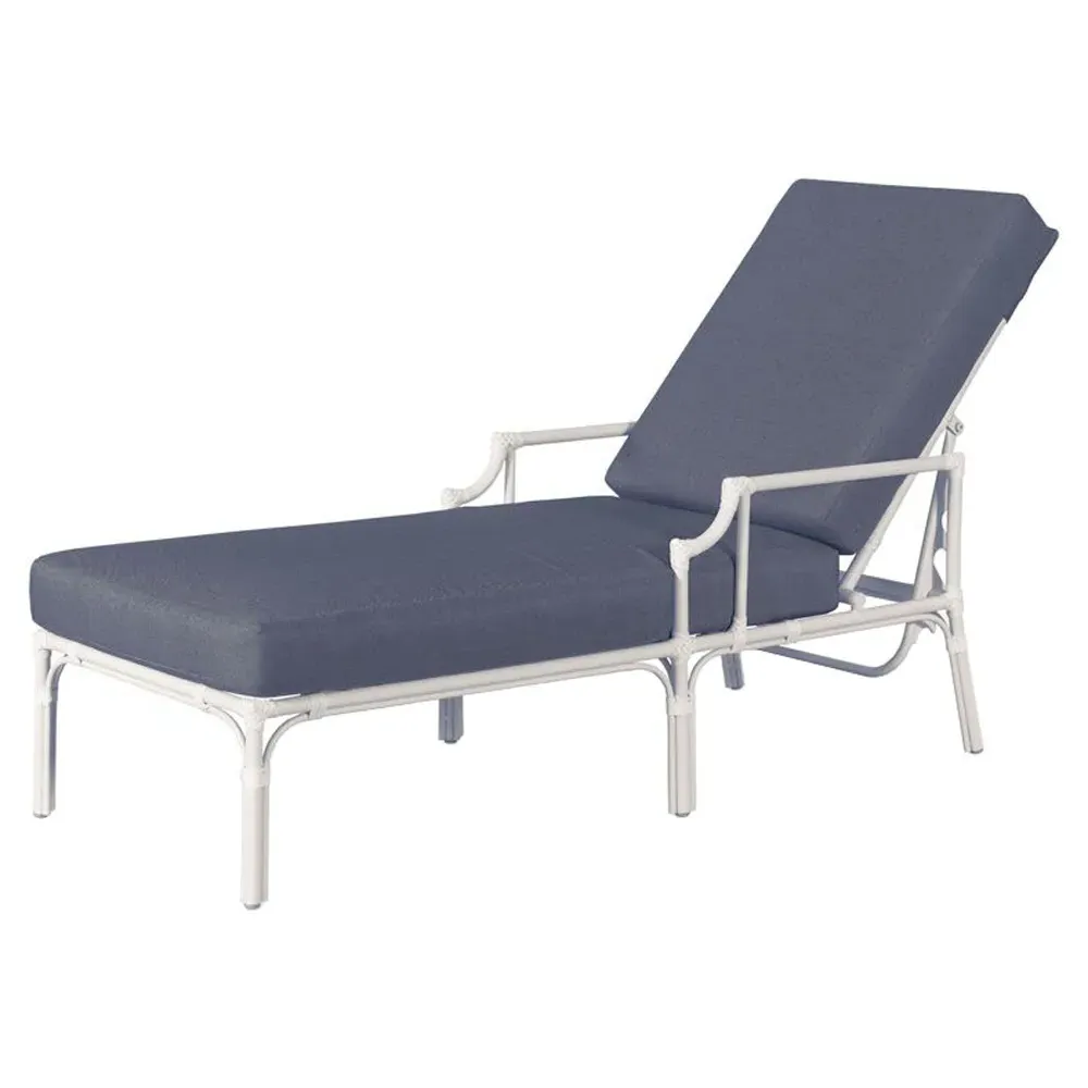 Carlyle Outdoor Chaise - White, Aluminum