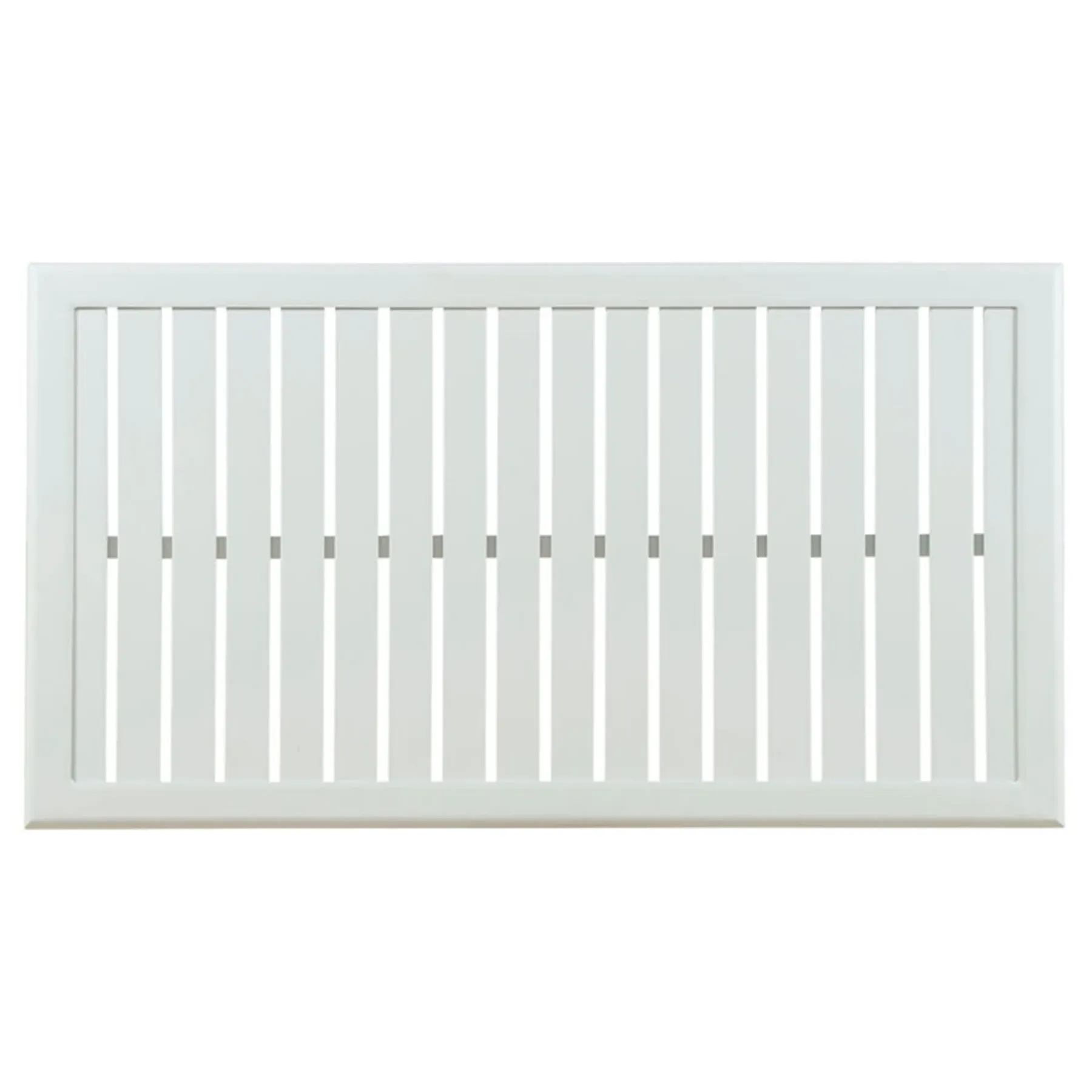 Carlyle Rectangular Coffee Table - White, Aluminum