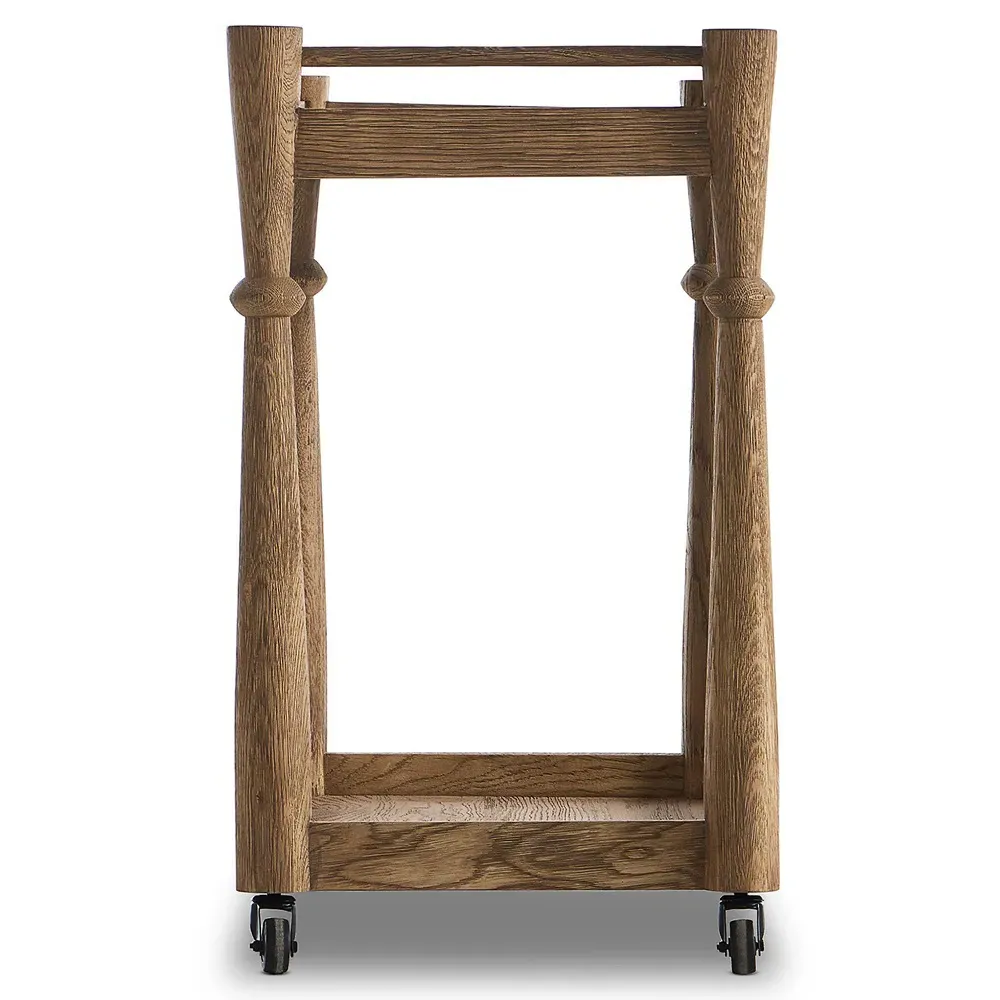 Carmen Bar Cart - Brown, Oak