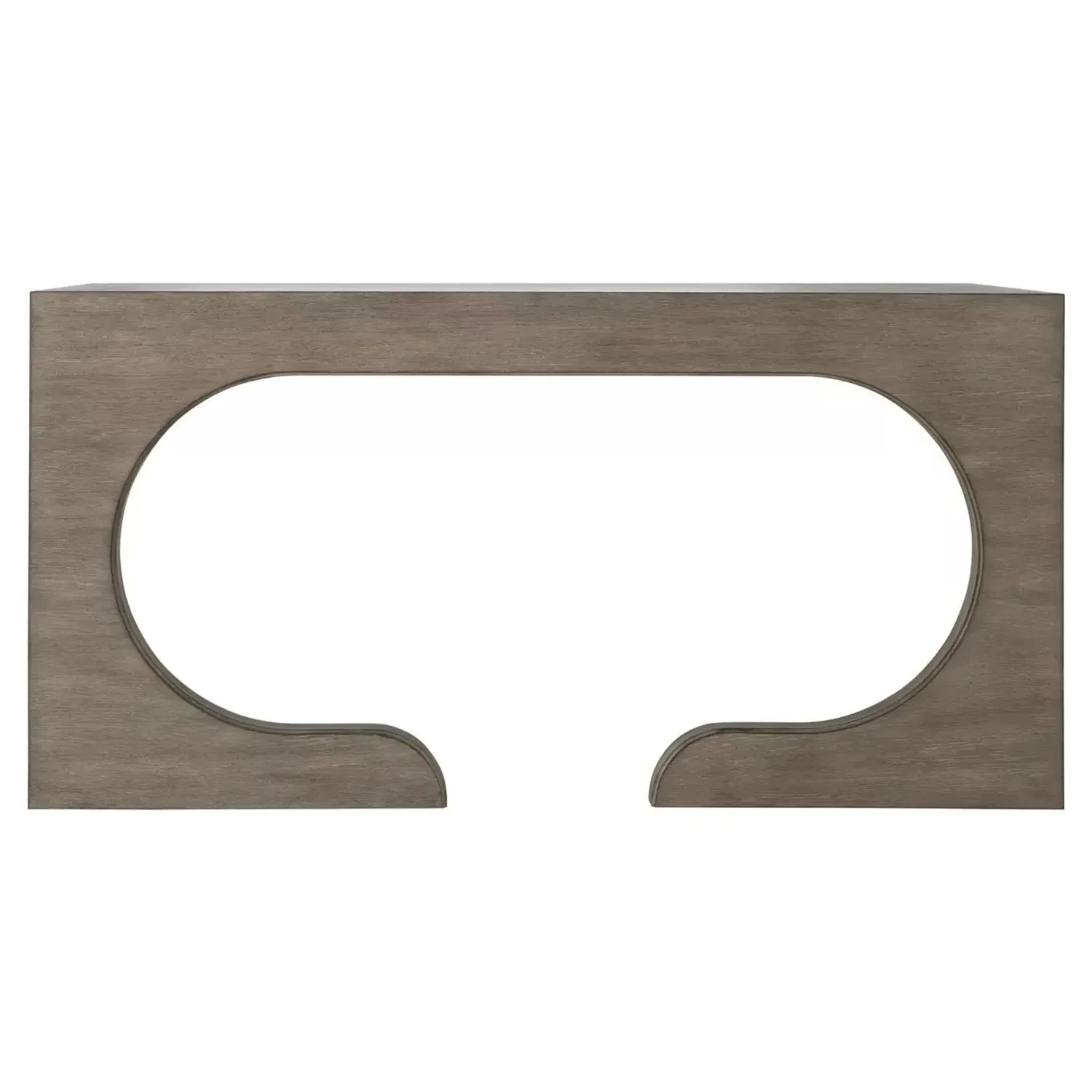 Carmen Oak Wood Desk with Storage - Grey