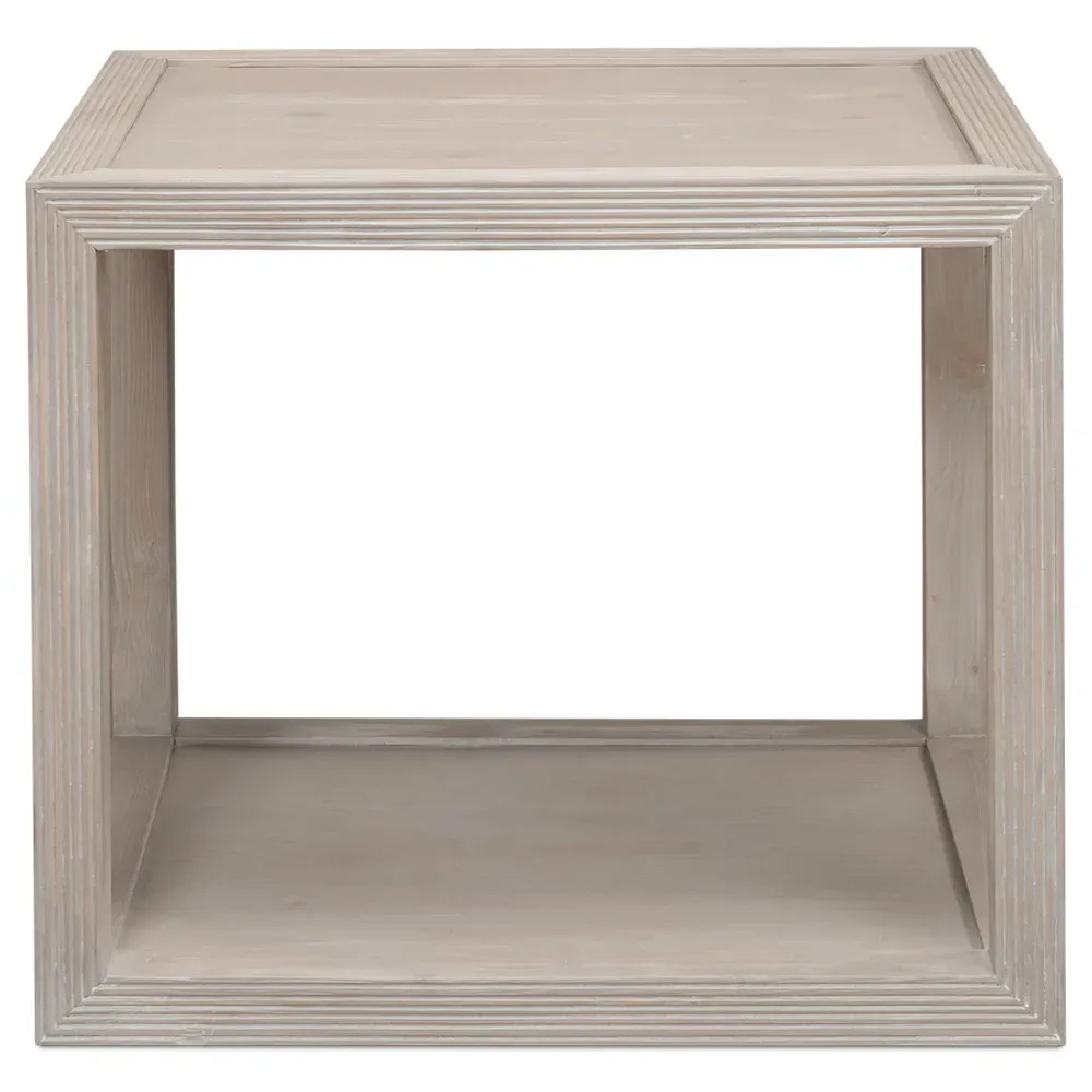 Carnegie Rectangular Side Table - Grey, Pine Wood image