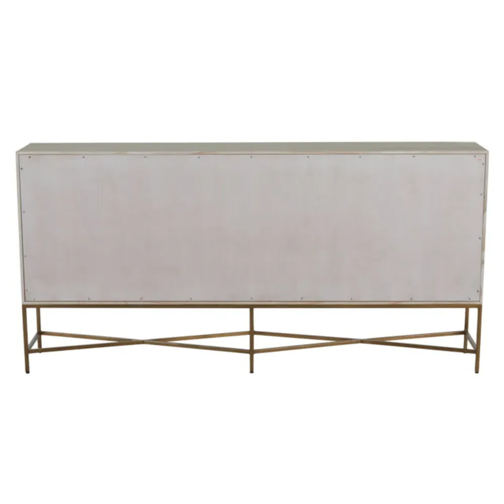 Carol Sideboard - Cerused White, Wood