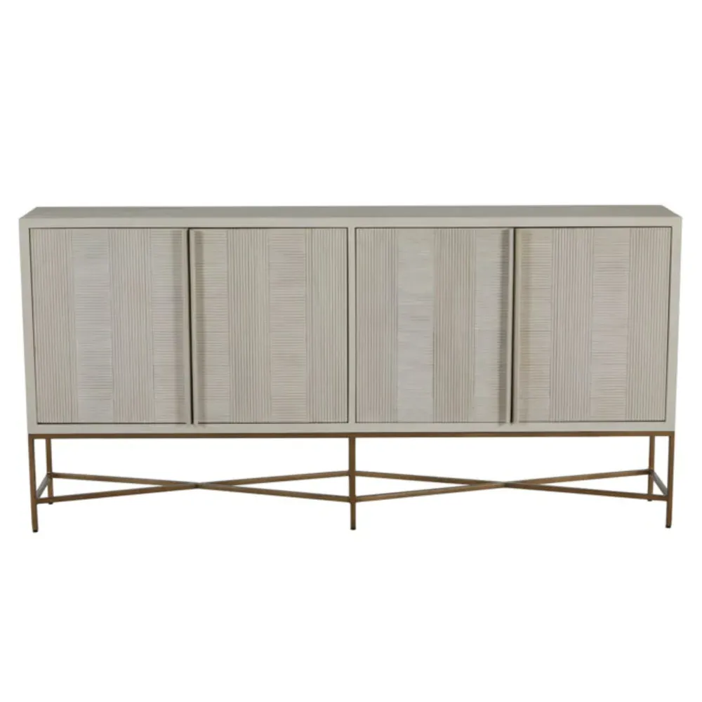 Carol Sideboard - Cerused White, Wood