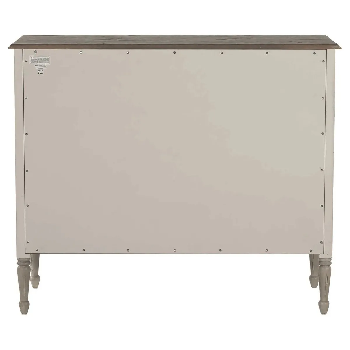 Caroline French Country Dresser - Antique White, Mahogany