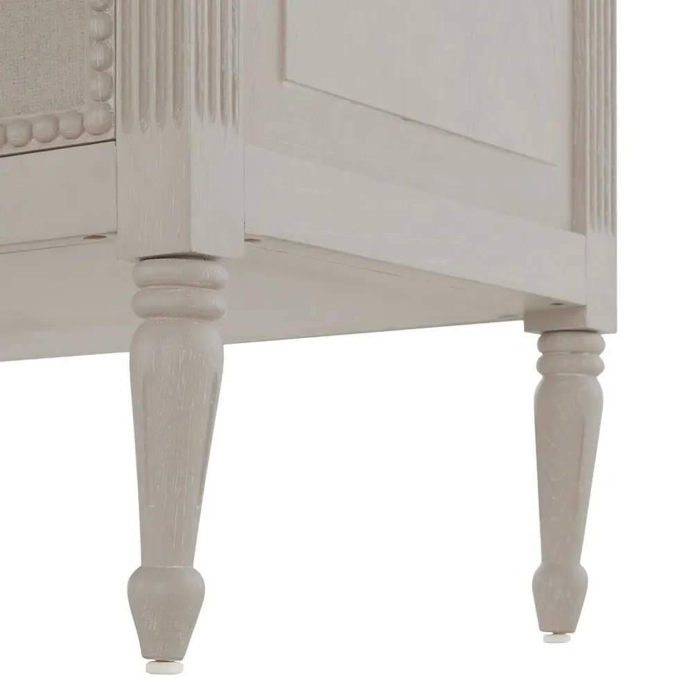 Caroline Oak Double Dresser - Cerused White, Oak