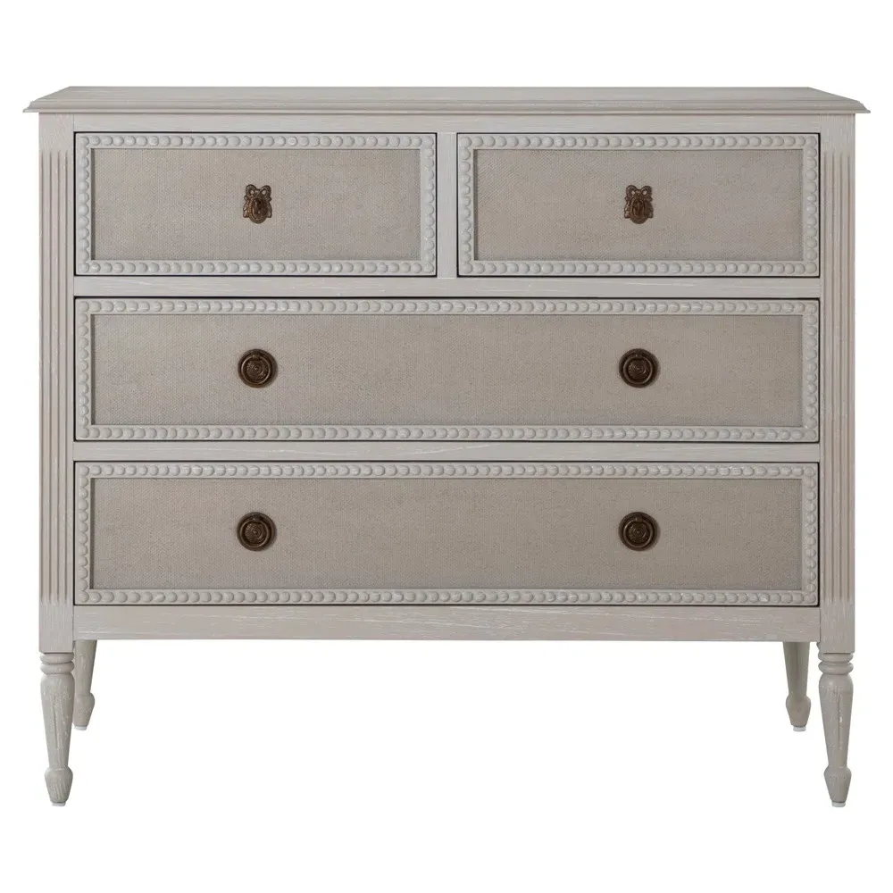 Caroline Oak Dresser - Cerused White, Oak