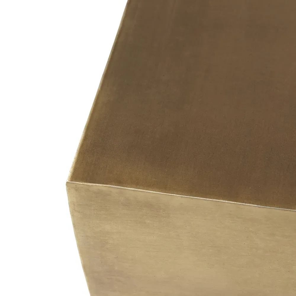 Caroline Rectangular Coffee Table - Antique Brass, Iron