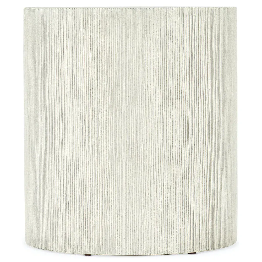 Caroline Round Side Table - White, Marble image