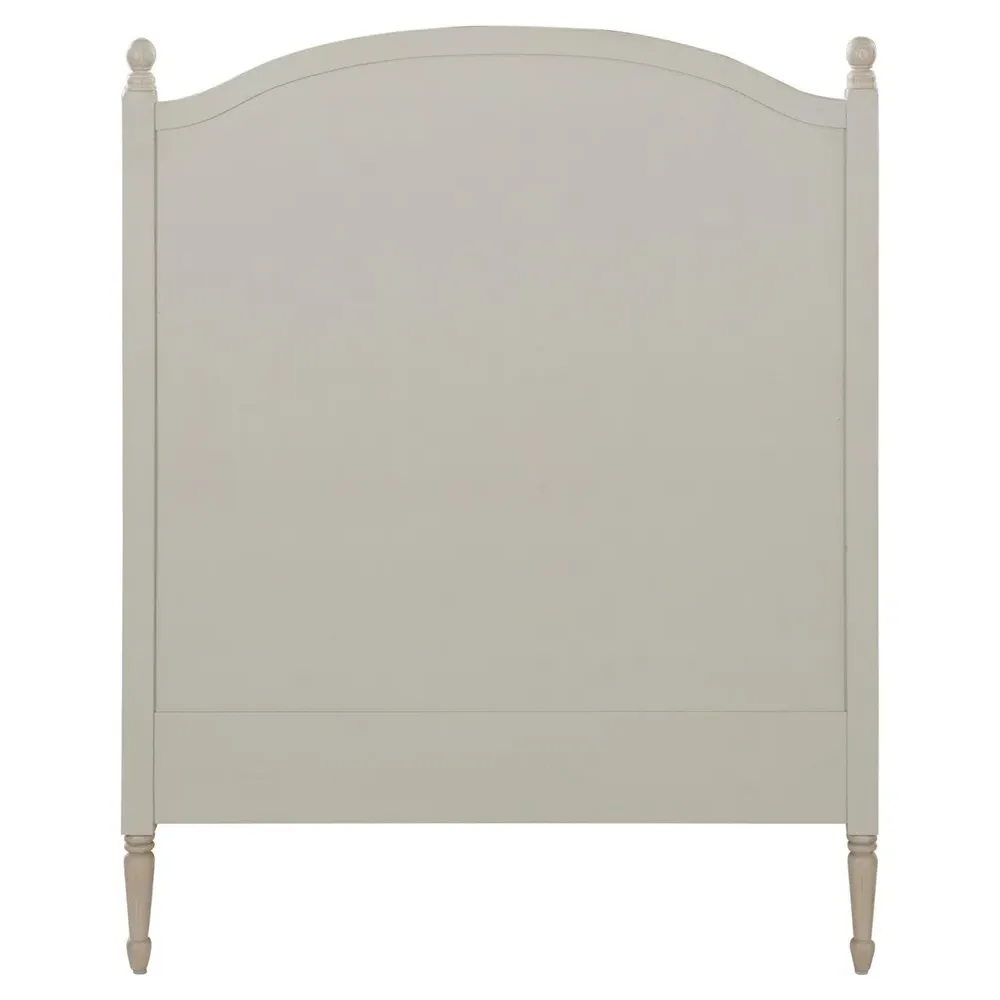 Caroline Twin Size Bed Frame - White, Mahogany