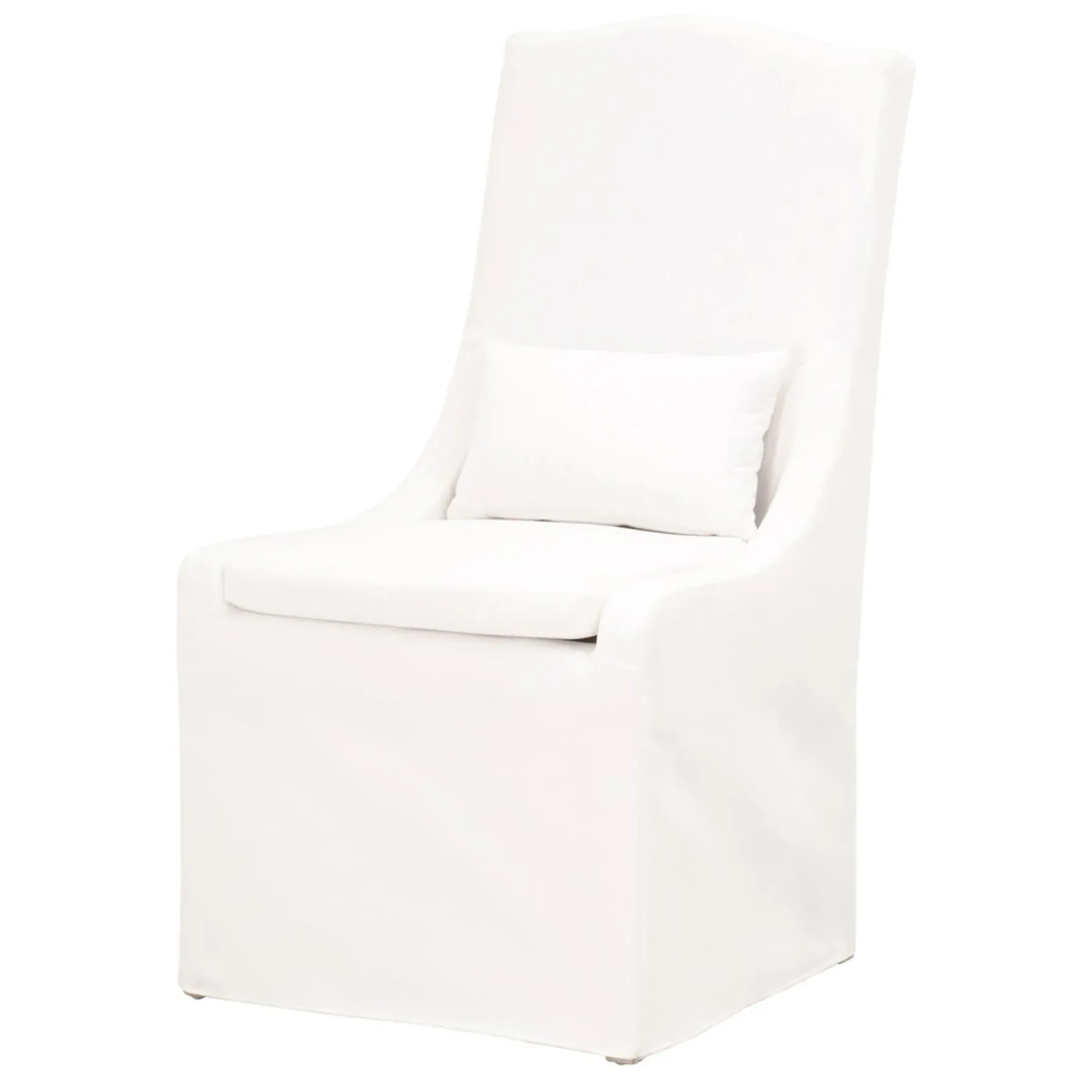 Carrie Performance Slipcovered Parsons Dining Chair Set of 2 - White image
