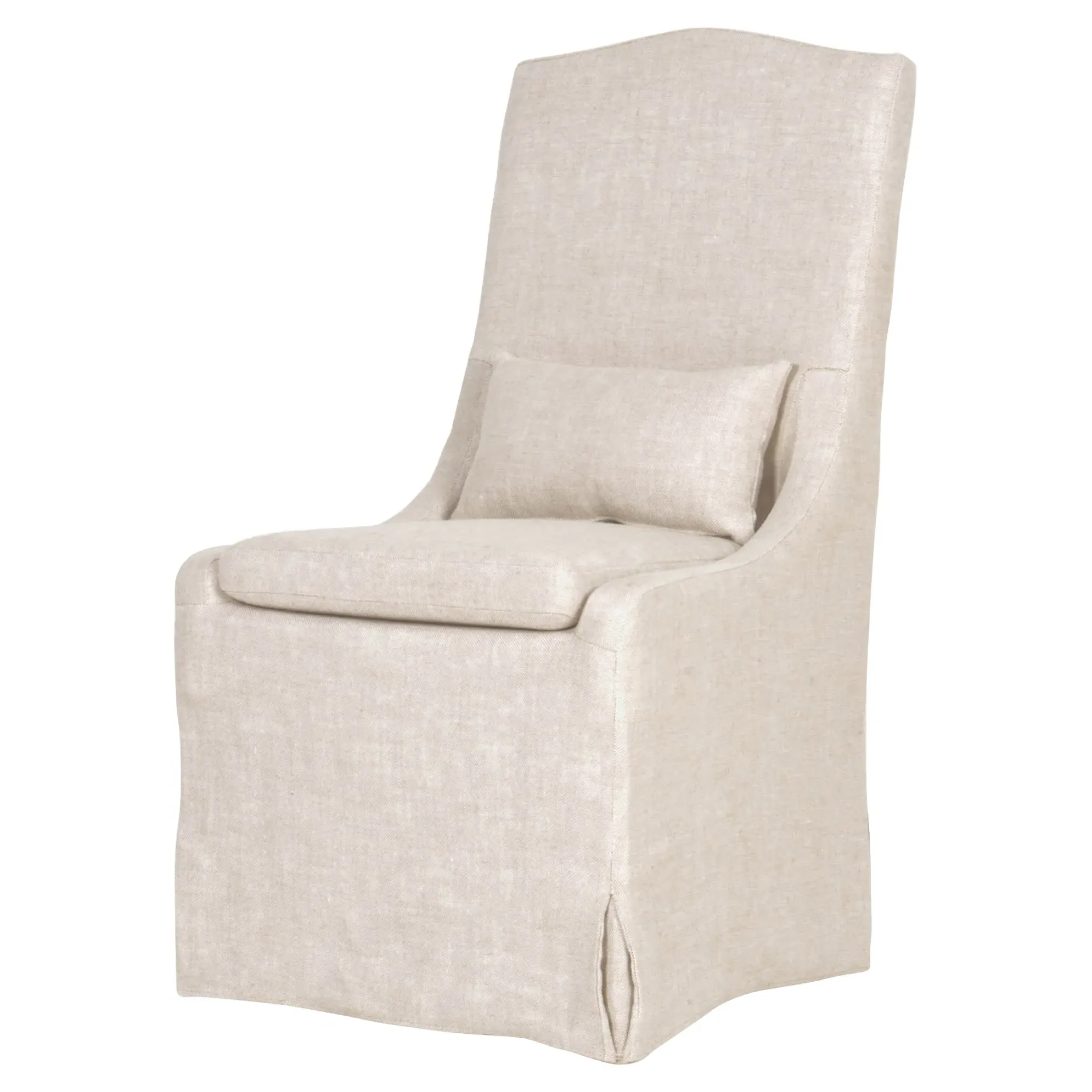 Carrie Upholstered Parsons Dining Chair Set of 2 - Beige