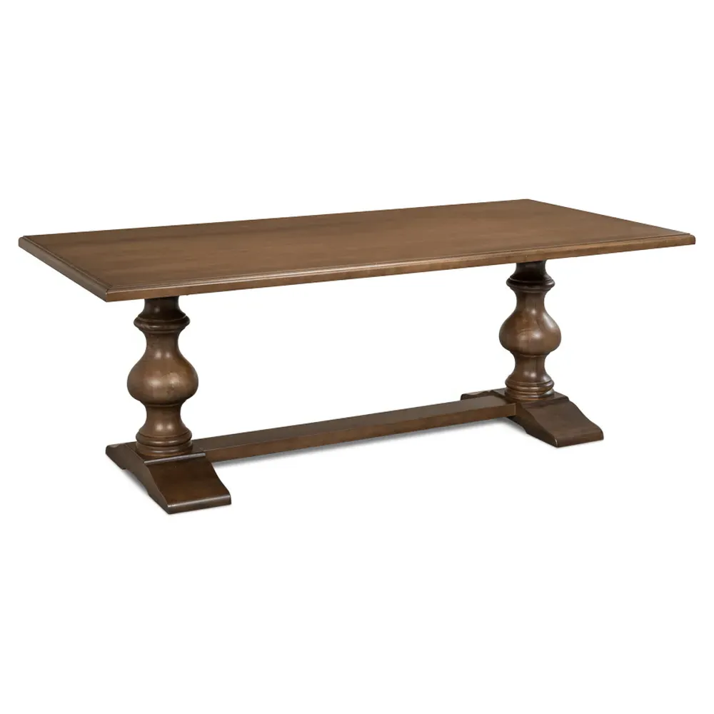 Carson Rectangular Dining Table - Brown, Wood