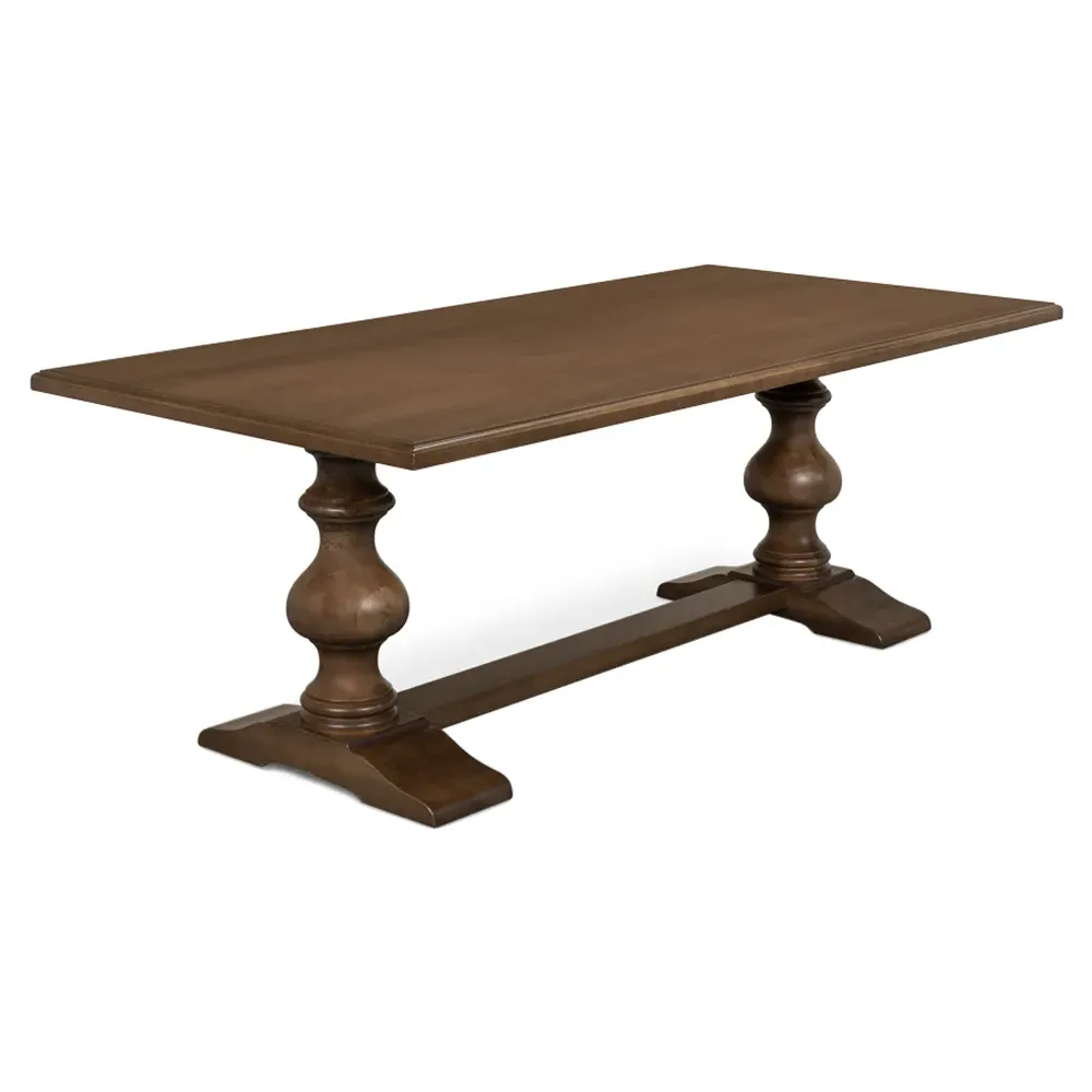 Carson Rectangular Dining Table - Brown, Wood