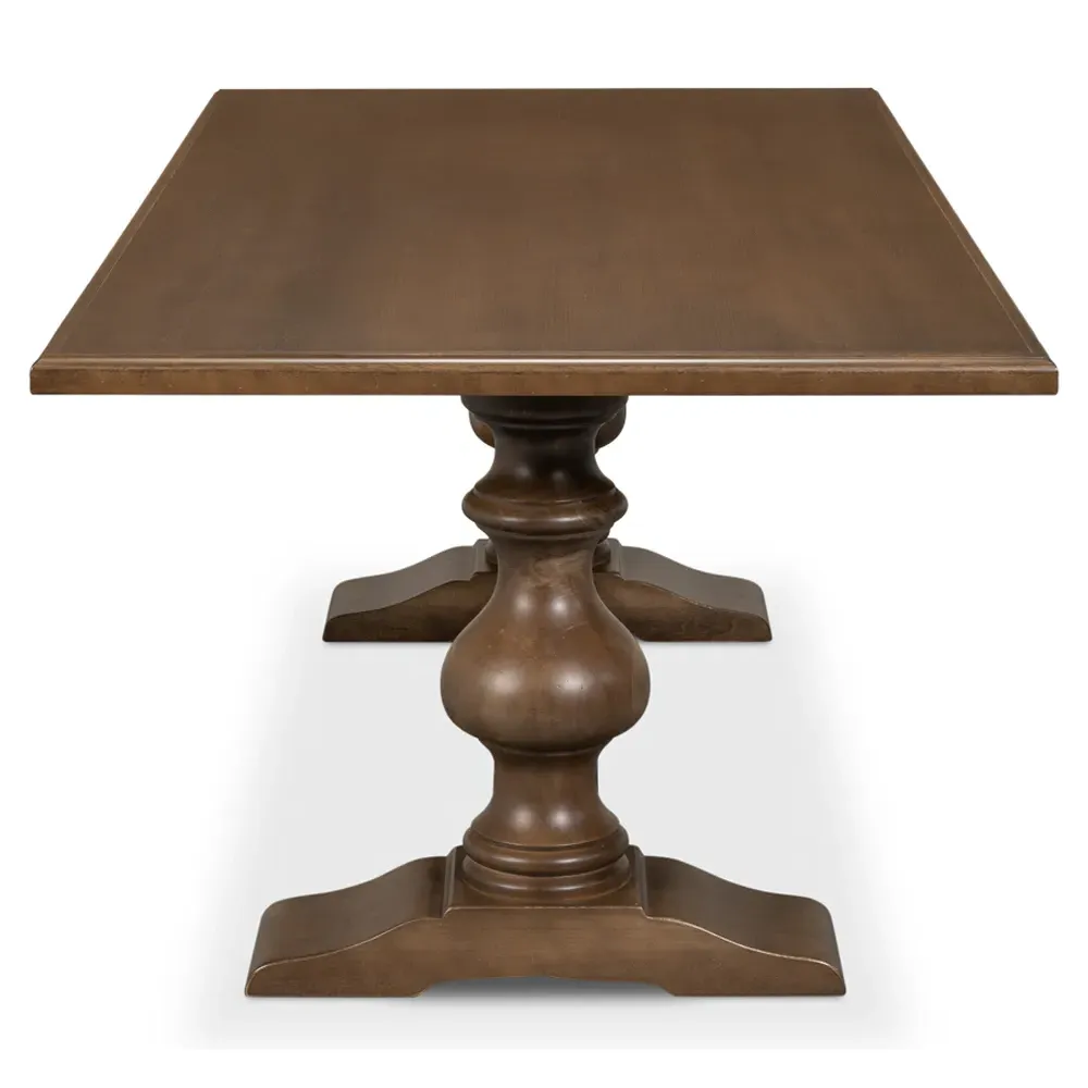 Carson Rectangular Dining Table - Brown, Wood