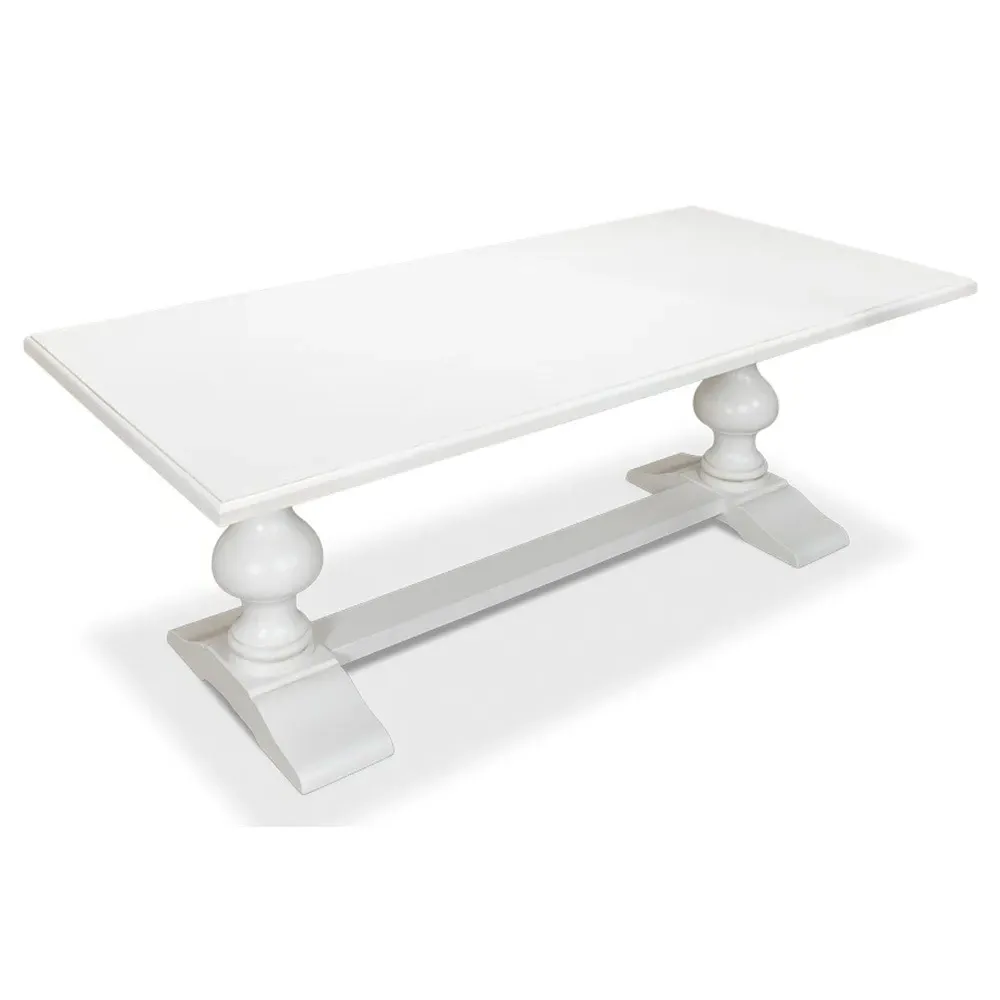 Carson Rectangular Dining Table - White, Wood