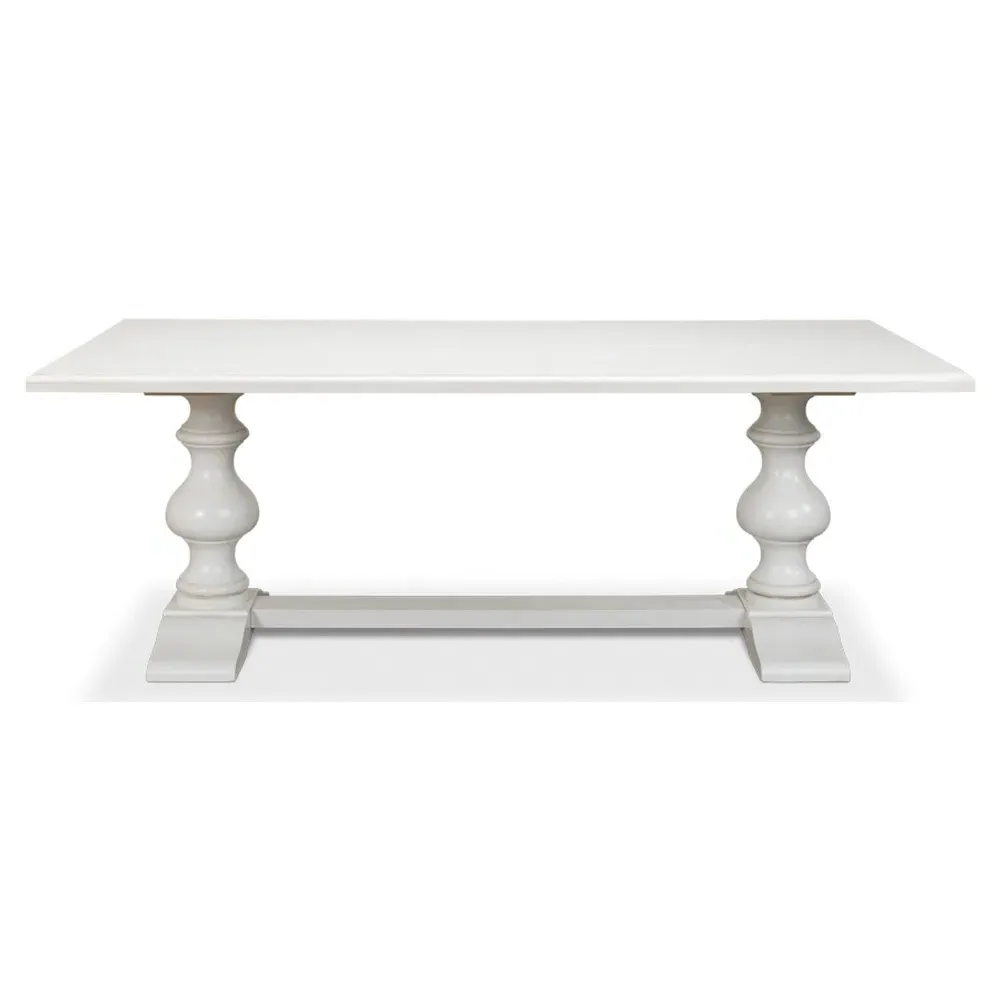 Carson Rectangular Dining Table - White, Wood