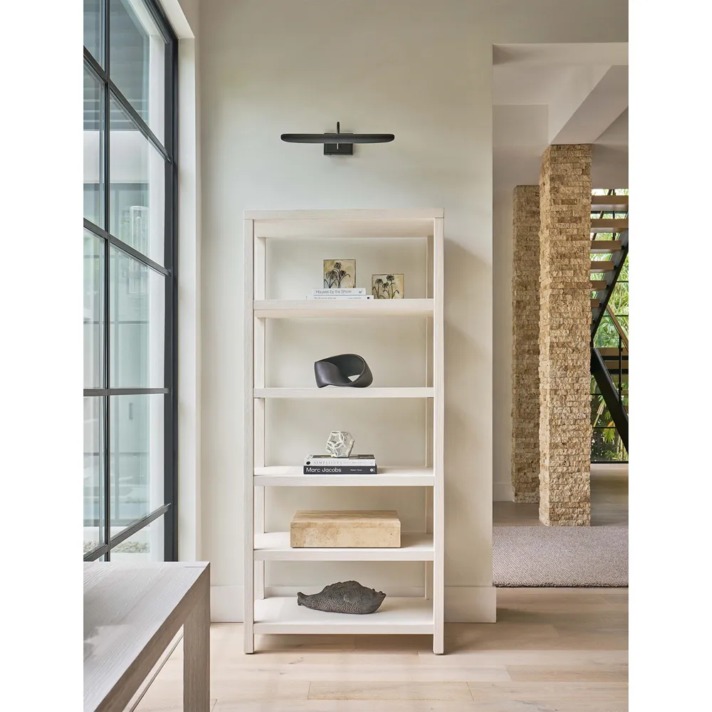 Carter Bookcase - White Sand, Oak