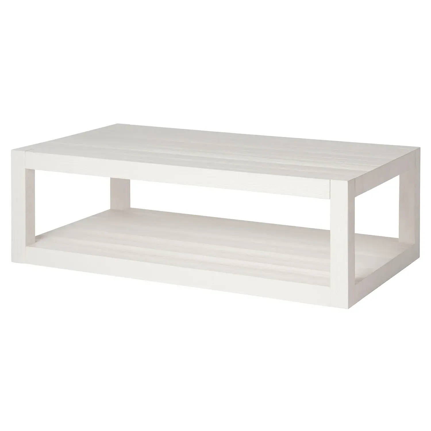 Carter Rectangular Coffee Table - White Sand, Oak