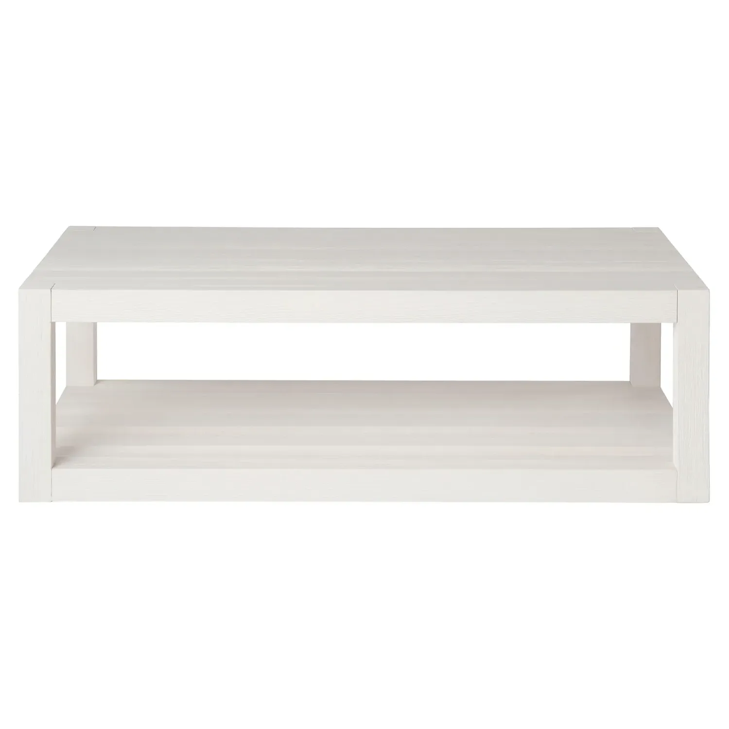 Carter Rectangular Coffee Table - White Sand, Oak