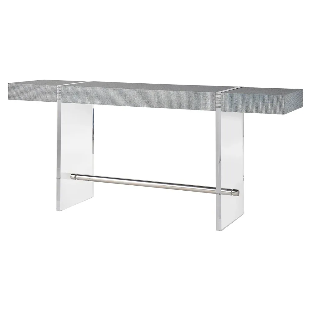 Carter Rectangular Console Table - Blue, Seagrass
