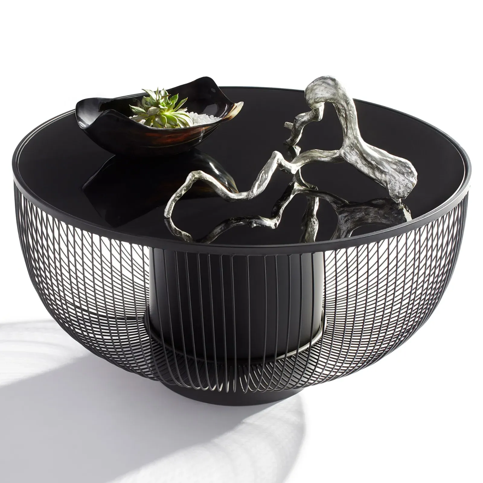 Carter Rectangular Tray - Brown, Horn