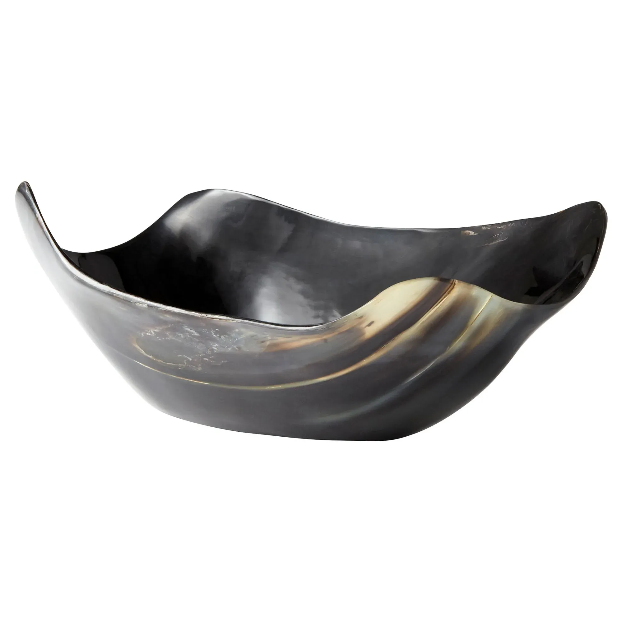 Carter Rectangular Tray - Brown, Horn image