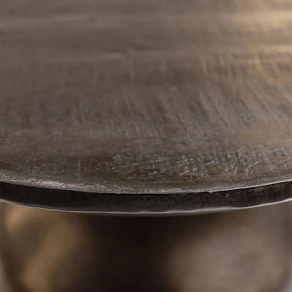 Carter Round Coffee Table - Black, Mango Wood