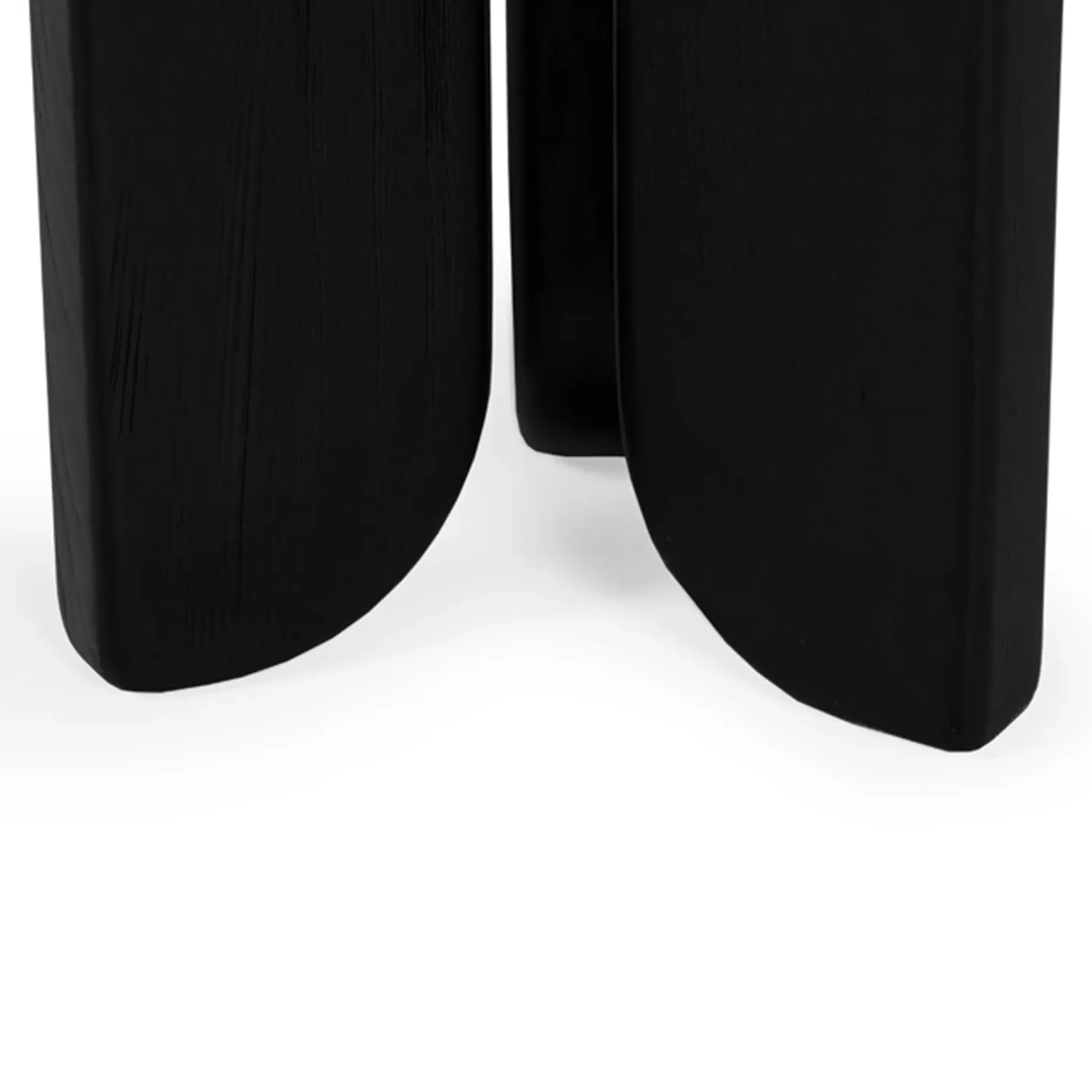 Carter Round Side Table - Black, Oak