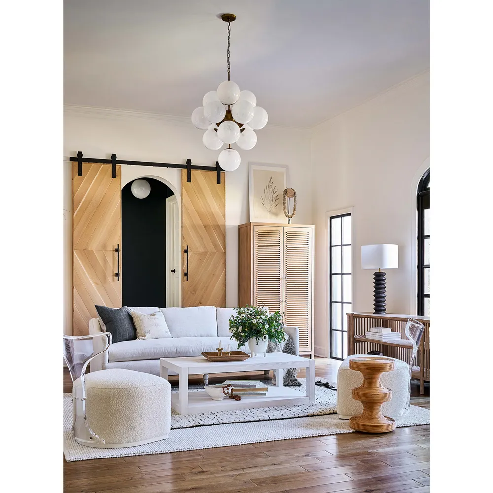 Carter Round Side Table - Natural, Rattan