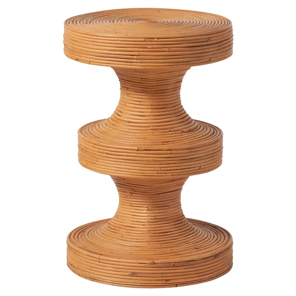 Carter Round Side Table - Natural, Rattan image